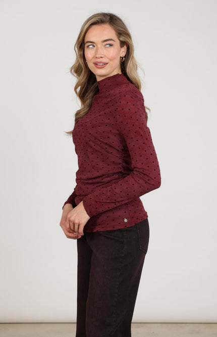 Top Gracie Dots Cherry NKF01097