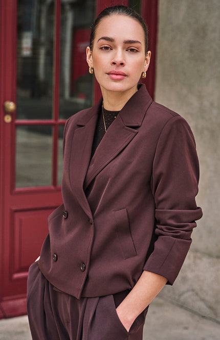 Blazer Cropped Cacao F26.10500