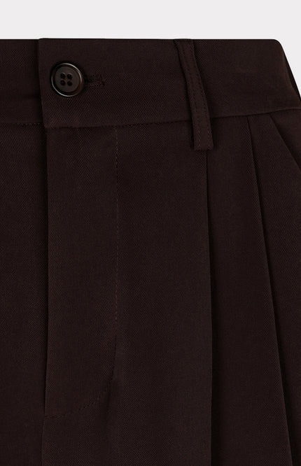 Broek Wide Leg Cacao F26.10502