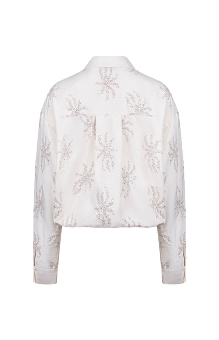 Blouse Aster Paillet Offwhite NKF02125