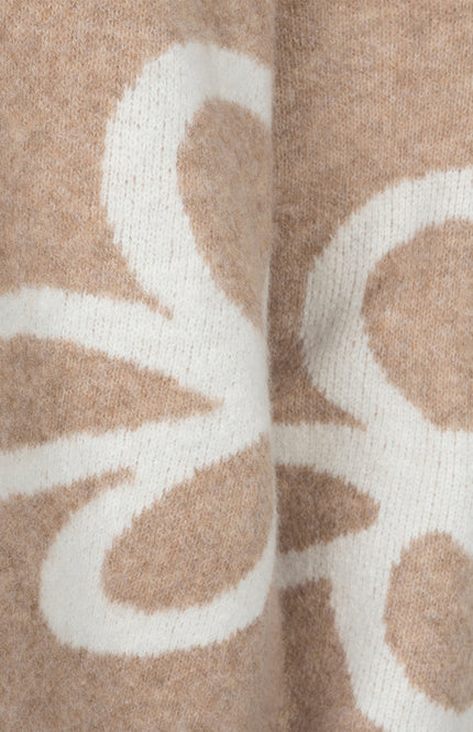 Sweater Intarsia Sand Melange F26.02505