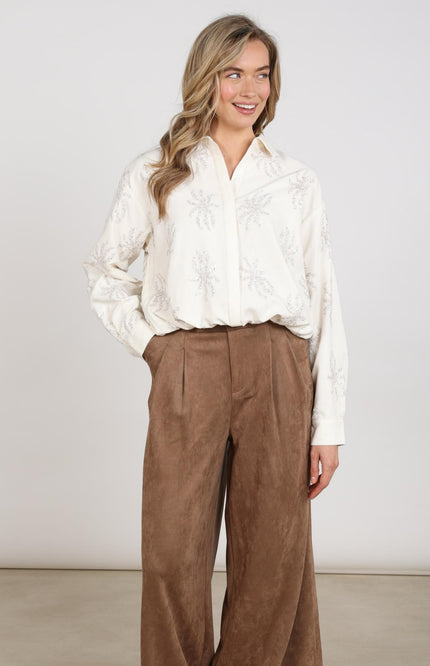 Blouse Aster Paillet Offwhite NKF02125