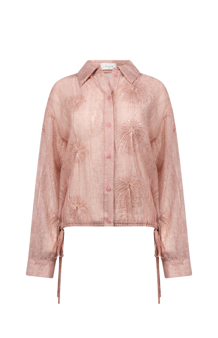Blouse Ally Embroidery Rose NKF02136
