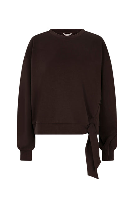 Sweater Modal Knot Detail Cacao F26.05502