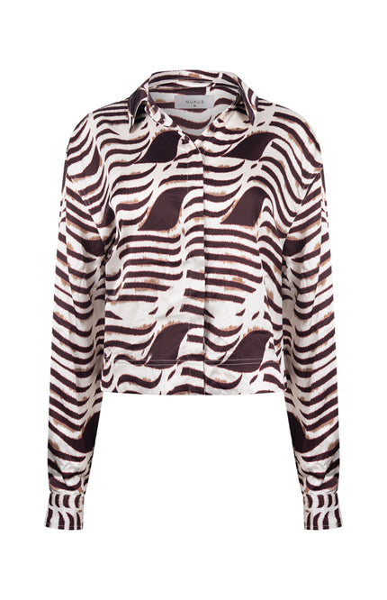 Blouse Adora Zebra Offwhite Cherry NKF02138
