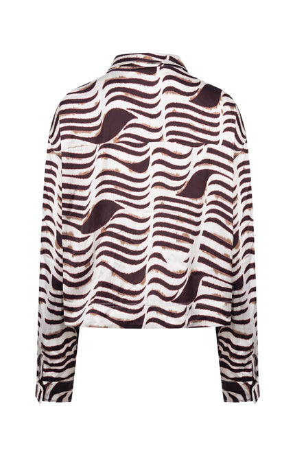 Blouse Adora Zebra Offwhite Cherry NKF02138