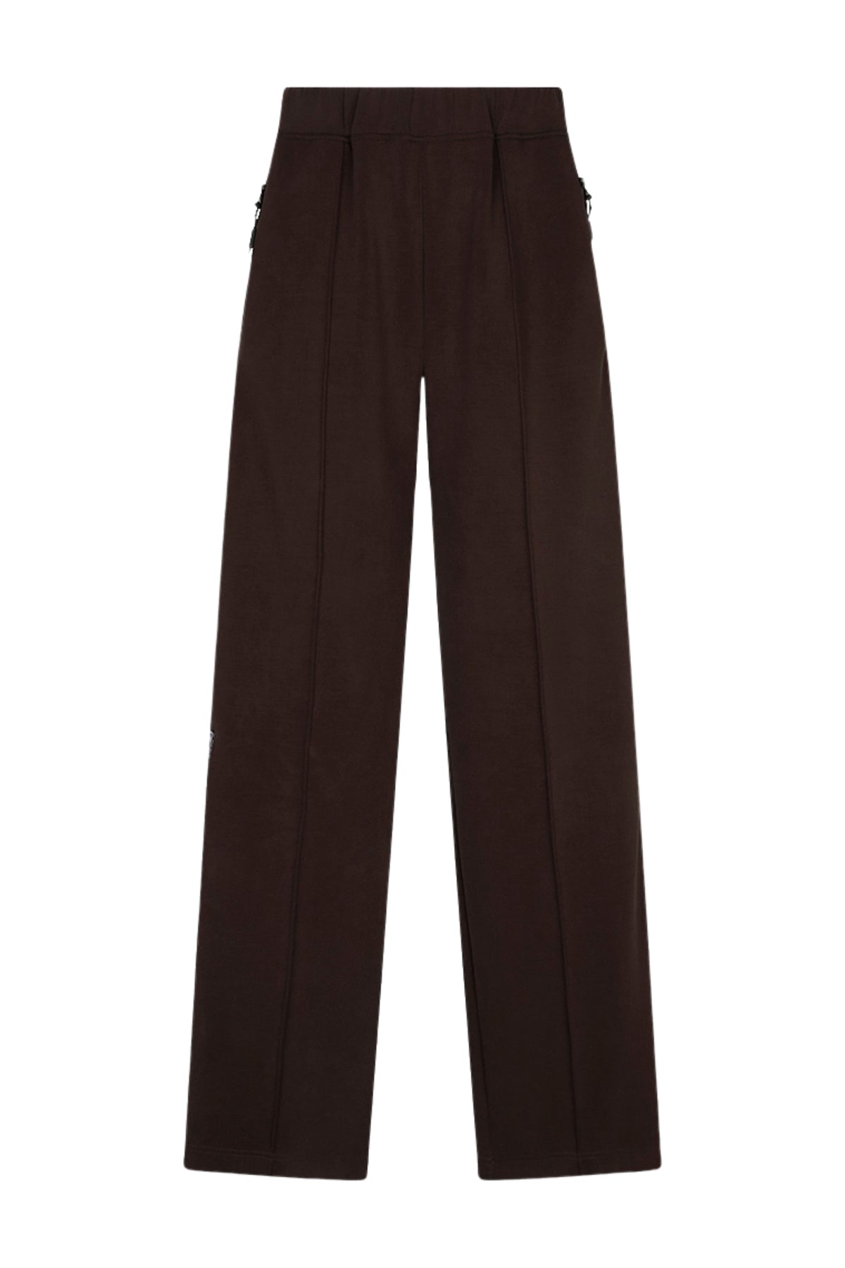 Brede modal broek tape in cacao kleur, ontworpen door EsQualo, geschikt voor kleding en textielverbetering.