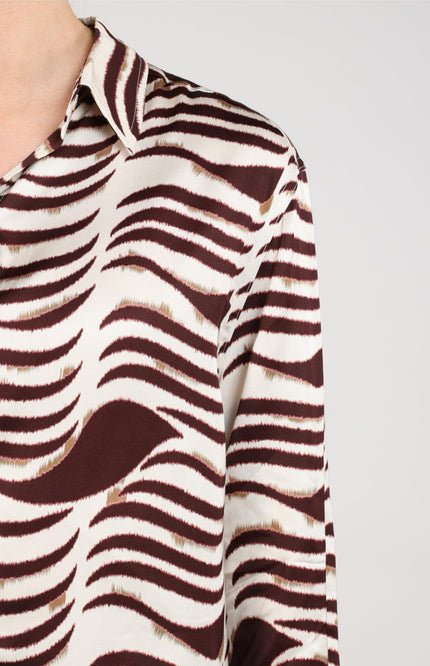 Blouse Adora Zebra Offwhite Cherry NKF02138
