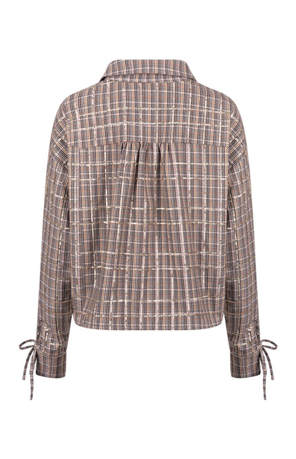 Blouse Bailey Check Sand Rose NKF02146