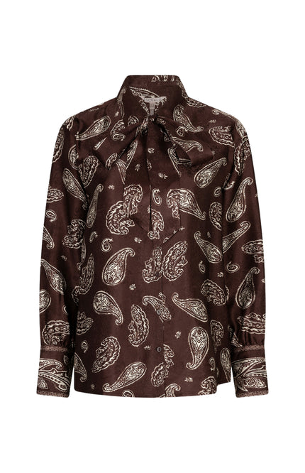 Blouse Bow Warm Print F26.14505