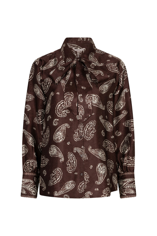 Blouse Bow Warm Print F26.14505