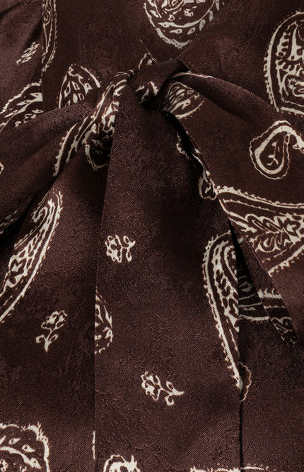 Blouse Bow Warm Print F26.14505