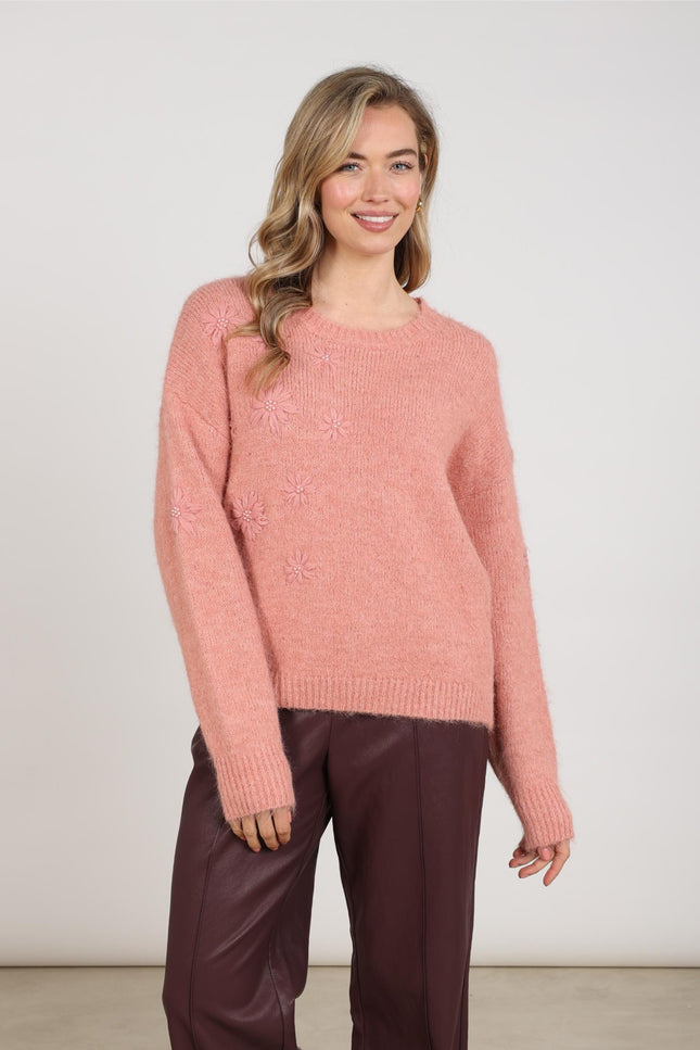 Trui Konstanza Flower Rose NKF03046
