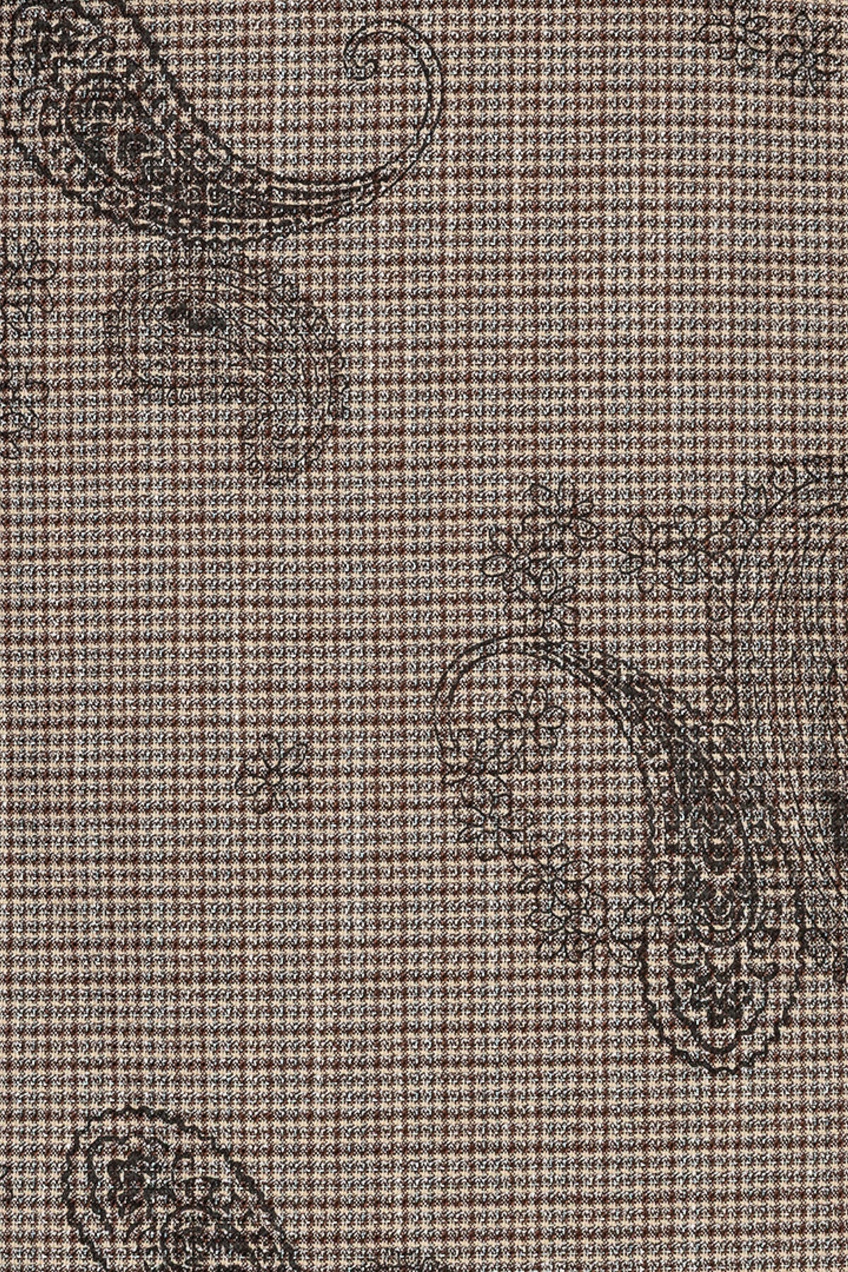 Lichte rok met paisley en ruitprint van EsQualo, met vloeiende stof en elegante snit, zichtbaar op de afbeelding.
