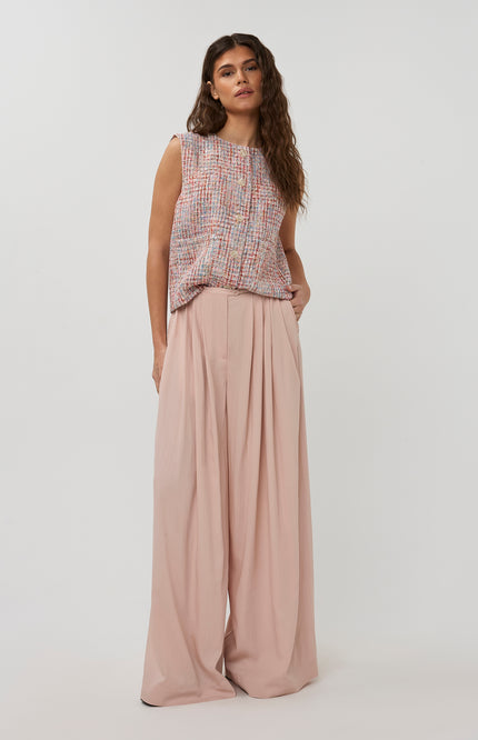 Studio Amaya Gilet Coco Multi Print Stretchshop.nl