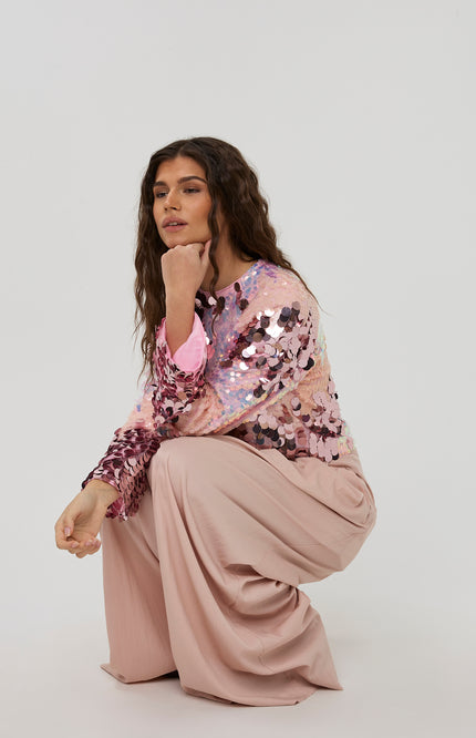 Studio Amaya Broek Lotus Light Pink Stretchshop.nl