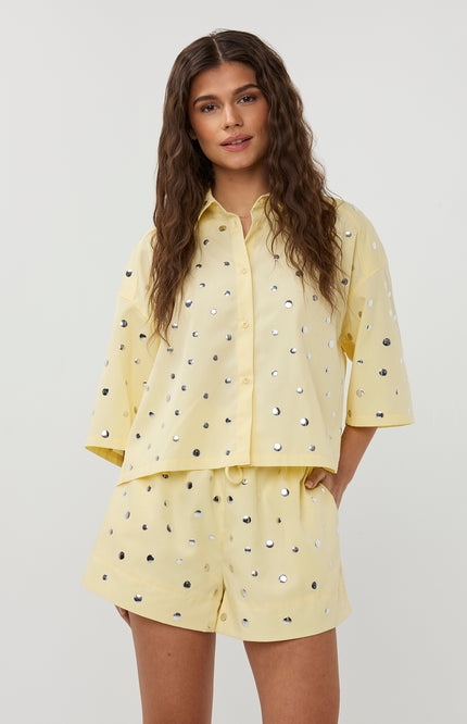 Studio Amaya Blouse Mara Yellow Stretchshop.nl