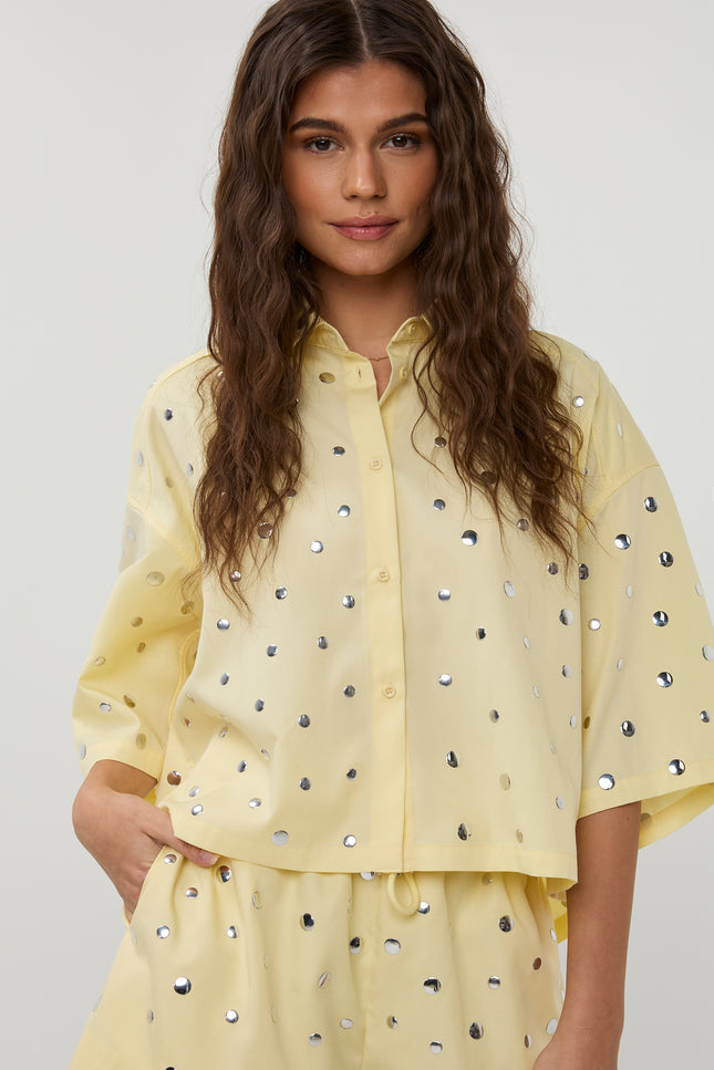 Studio Amaya Blouse Mara Yellow Stretchshop.nl