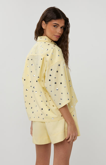 Studio Amaya Blouse Mara Yellow Stretchshop.nl