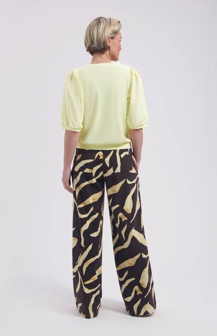 Lady Day Travel Top Amie-V Butter Yellow L24-375-3222 Stretchshop.nl