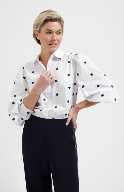 Blouse Andrea Simple White L30-701-3049