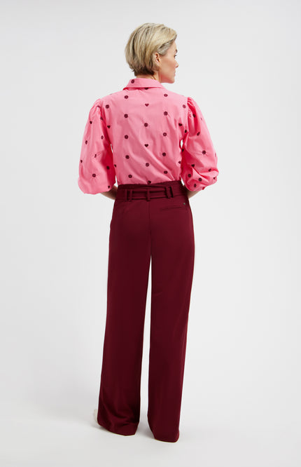 Travel Broek Steph Burgundy L14-475-3004