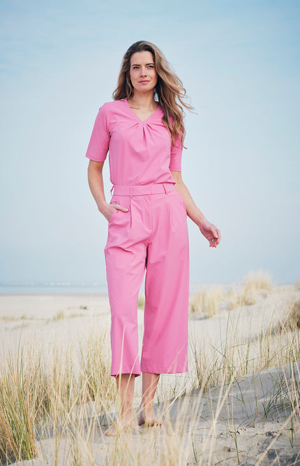 Mi Piace Heavy Travel Culotte Pleated Rose 202818A Stretchshop.nl