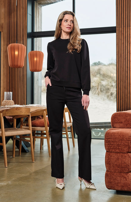 Mi Piace Broek Sweat Black 251037 Stretchshop.nl