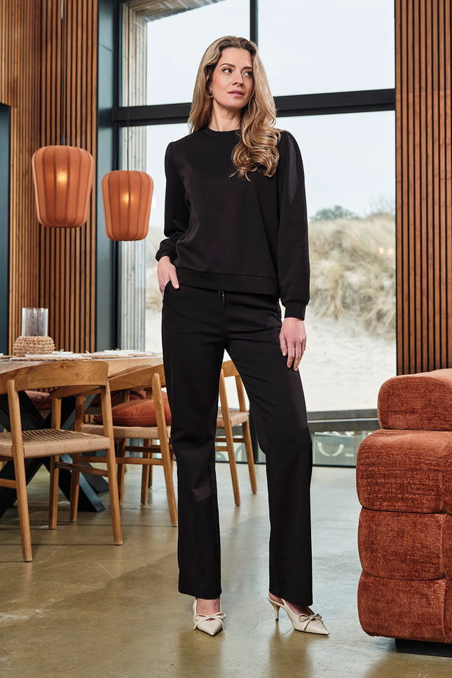 Mi Piace Broek Sweat Black 251037 Stretchshop.nl