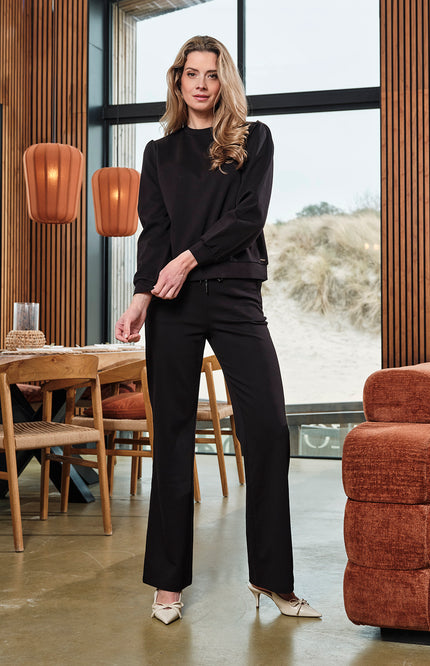 Mi Piace Broek Sweat Black 251037 Stretchshop.nl