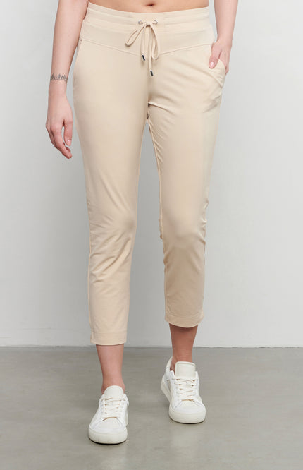 &Co woman Travel Broek Page 7/8 Sand PA146-2 Stretchshop.nl