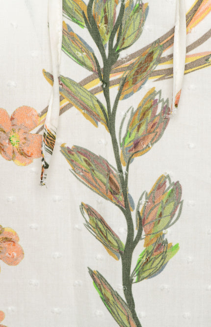 &Co woman Top Axelle Flower Offwhite Multi TO345 Stretchshop.nl