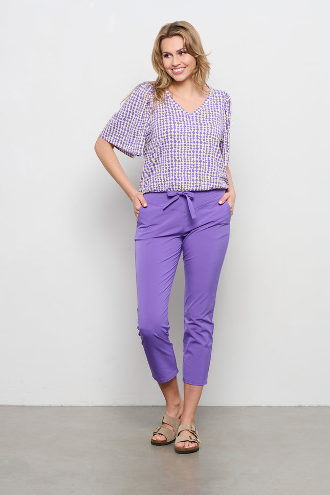 Top lindsey small diangle violet multi TO247