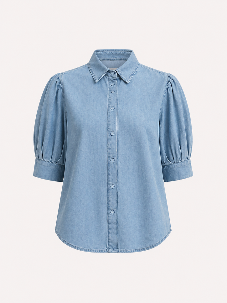 Lady Day Blouse Alexandra Chambray L30-801-3350 Stretchshop.nl