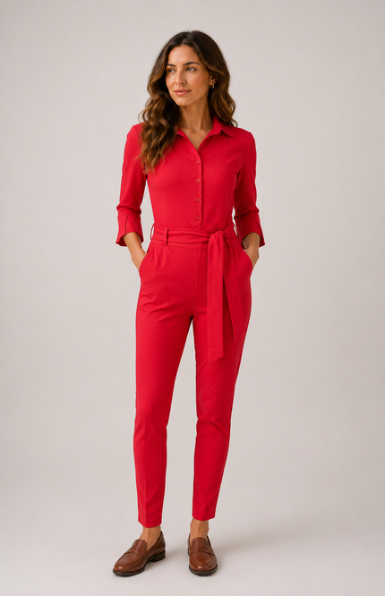 Travel Jumpsuit Red 202033