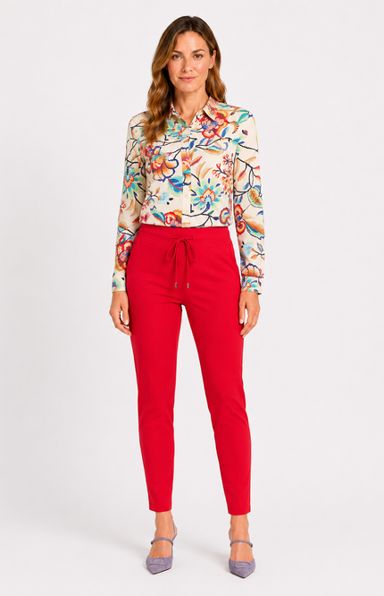 Travel Blouse Bloom Print Multicolour Embroidered 60840