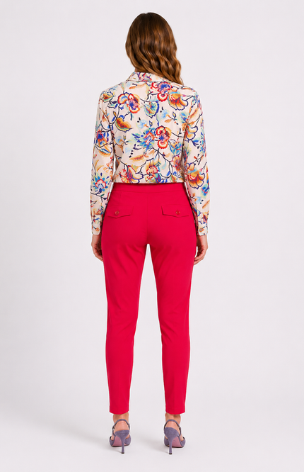 Travel Blouse Bloom Print Multicolour Embroidered 60840