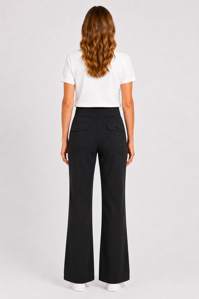 Heavy Travel Broek Flared Black 202136