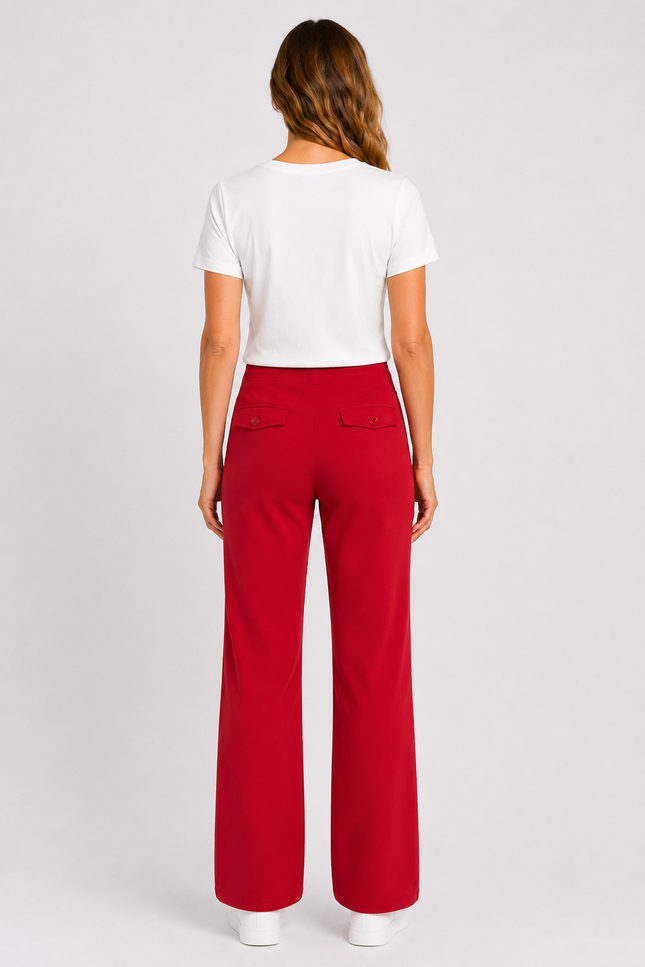 Heavy Travel Broek Flared Red 202136
