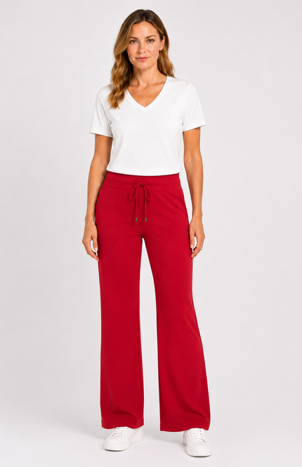 Heavy Travel Broek Flared Red 202136