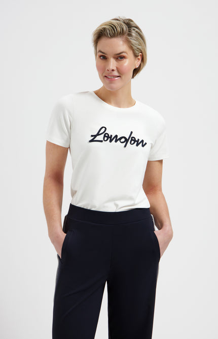 Travel T-shirt City Simple White L21-201-3046