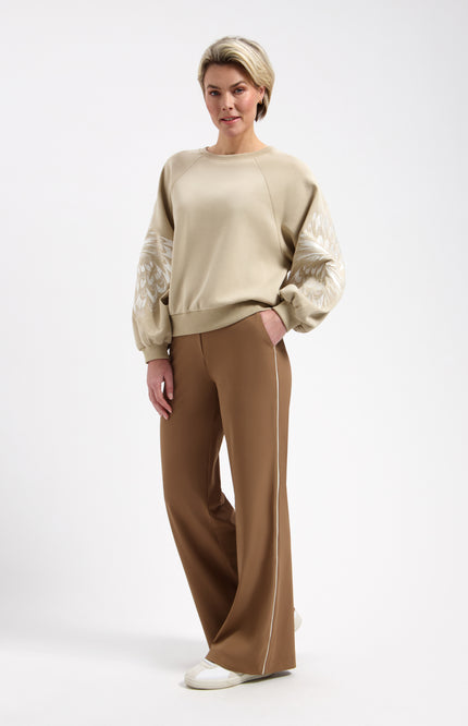 Lady Day Travel Broek Eleyn Mocha L14-475-3105 Stretchshop.nl