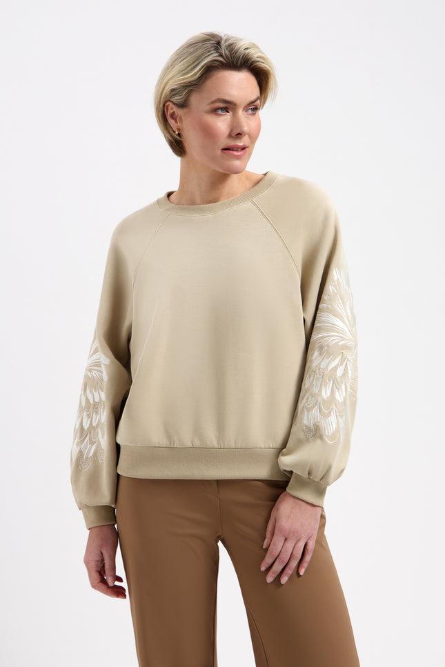 Lady Day Sweater Coby Sand L25-301-3173 Stretchshop.nl