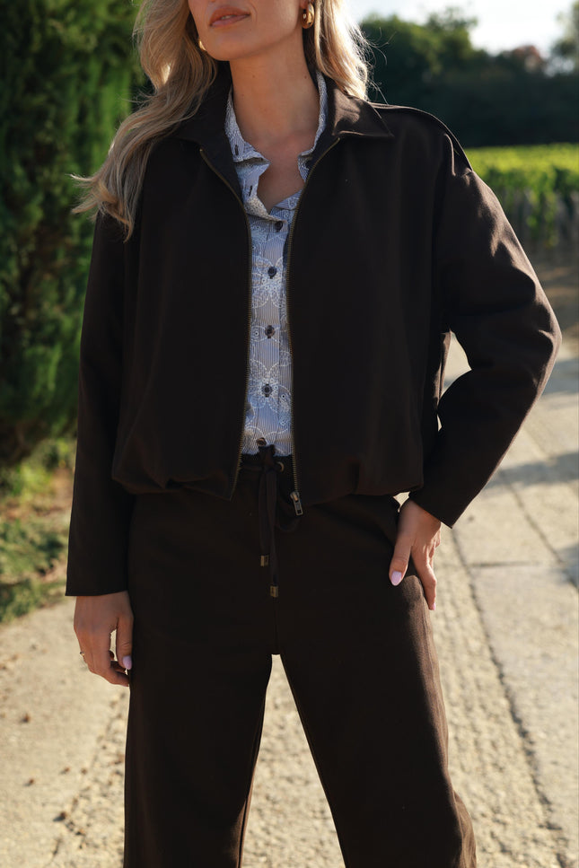 Jacket Madison Dark Coffee Suede