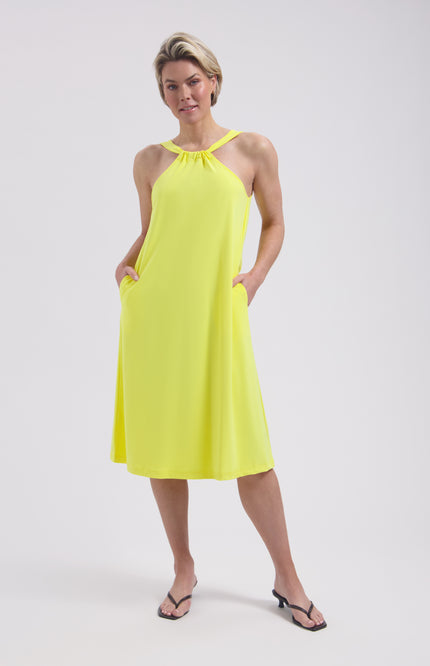 Lady Day Travel Jurk Elline Yellow L36.375.3217 Stretchshop.nl