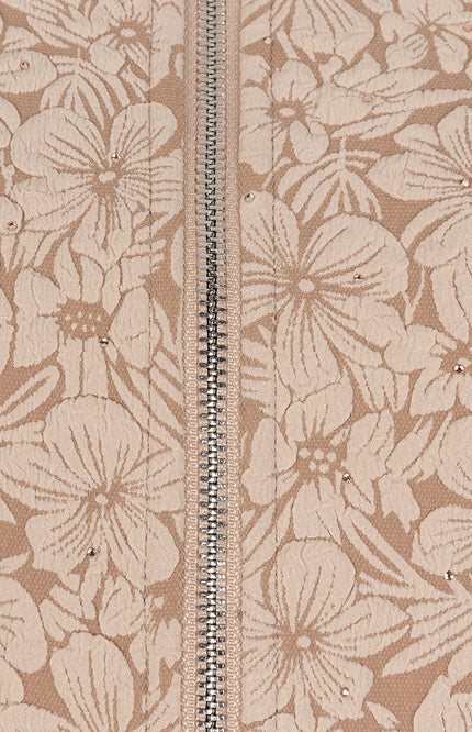 Jacket Bomber Flower 3D Sand F25.19510