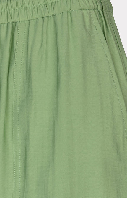 EsQualo Broek Crinkle Modal Jungle Green HS26.05213 Stretchshop.nl