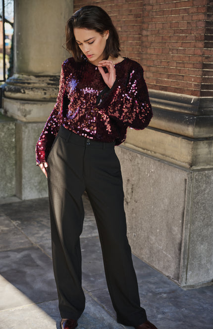 Broek Wide City Black W25.10734