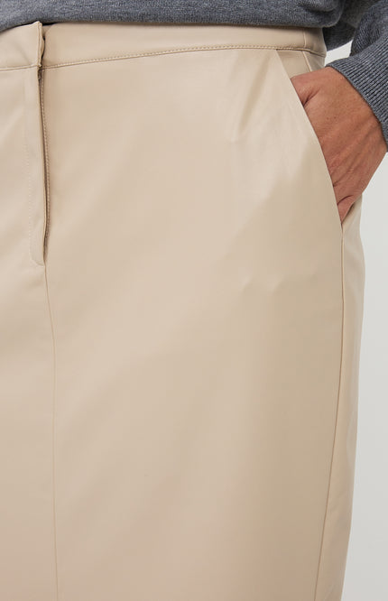 Rok Front Split Super Soft Vegan Light Sand F25.11509