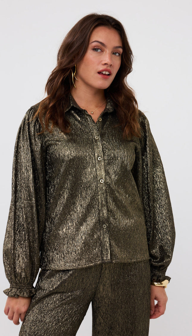 Ydence Blouse Jaylyn Gold Stretchshop.nl